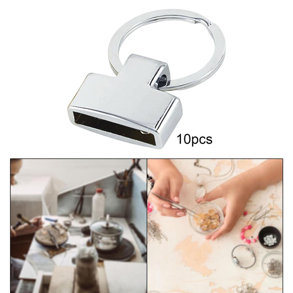 Pack of 10 Metal Lobster Clasp Clips Stylish Key Chain Charms for Jewelry Making Hook Swivel