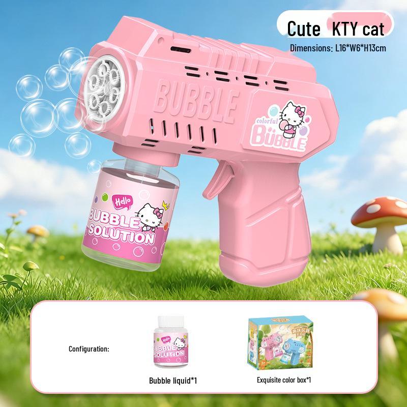 Electric Luminous Bubble Gun - Automatic Handheld Toy for Kids