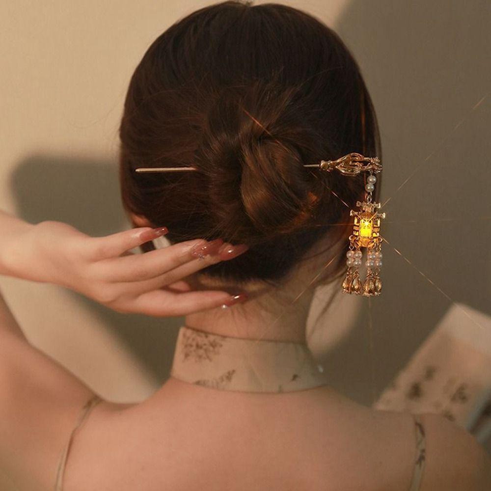 Flower Zinc Zinc Alloy Hanfu Hair Sticks Chinese Style Headwear Ancient Style Hairpin Girl Hair Accessories