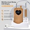 Heart Patterned Wooden Electric Nail File For Salon Home Use Ergonomic Grip Lightweight Multi Speed Polishing Device