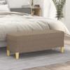 349382 vidaXL Bench Taupe 100x35x41 Cm Fabric