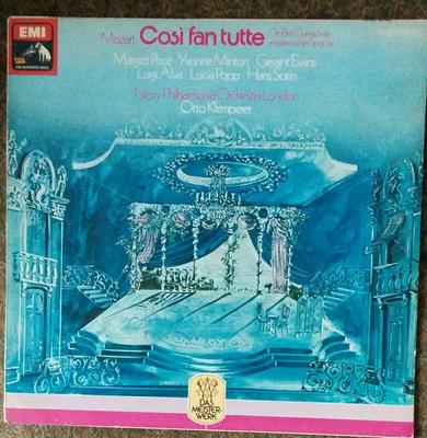 LP Record WOLFGANG AMADEUS MOZART MARGARET P  Cosi Fan Tutte   1C03702368 His Masters Vo 1972 Germany Classical Used