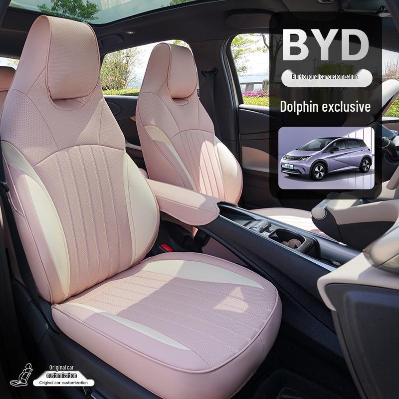 New Full Leather BYD Dolphin Car Seat Cushion - Universal Fit for All Seasons