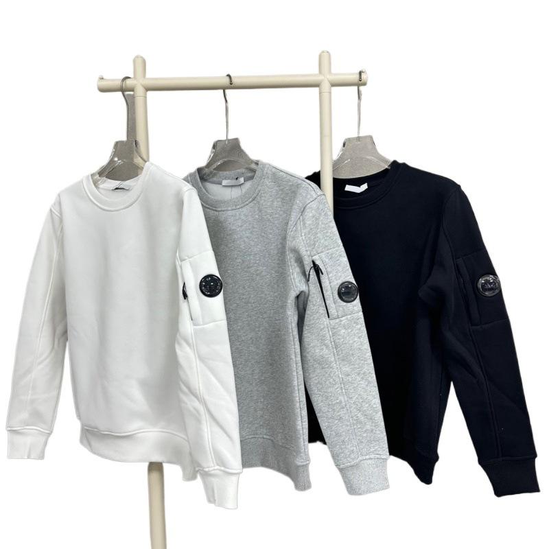 Cross-border foreign trade tide brand solid color male and female couples CP glasses round lens sleeve casual sweater