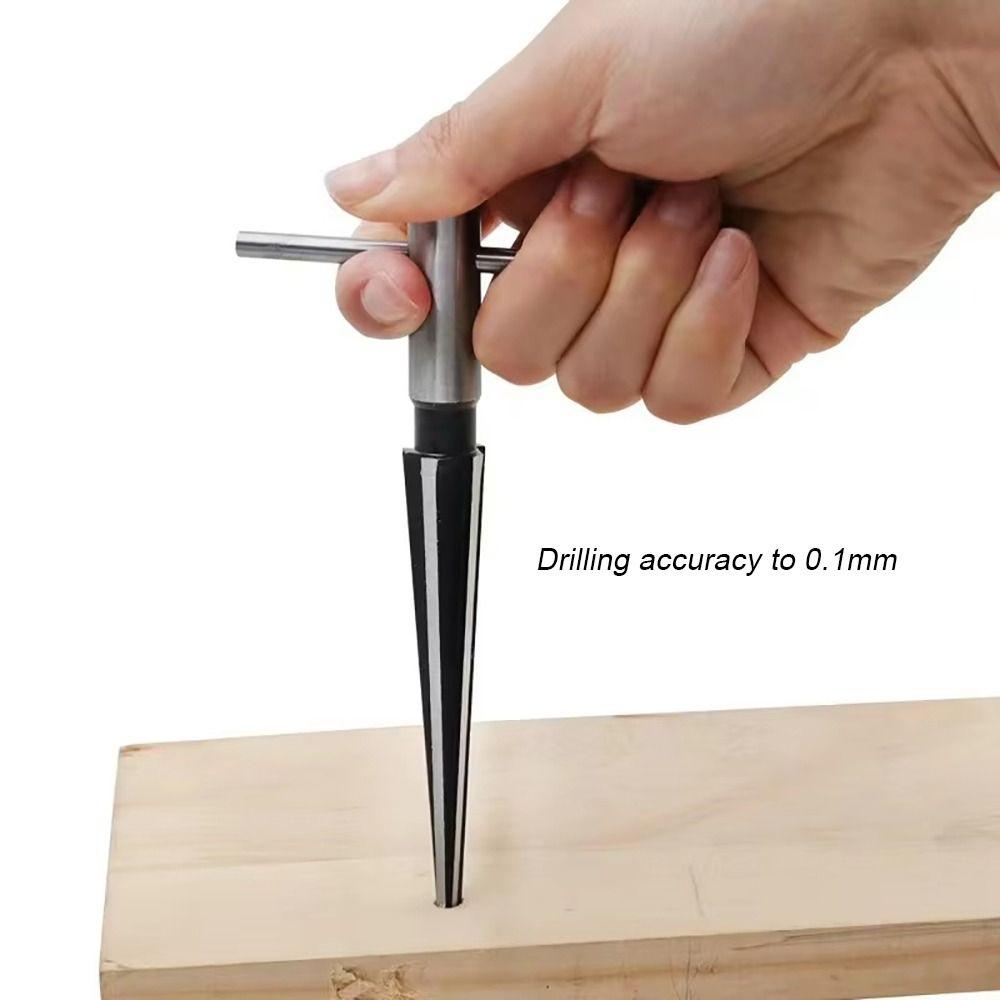 2Pcs/Set Carbon Steel Tapered Reamer Tool Hexagonal Shank 3-13mm 5-16mm Chamfer Taper Reamer Set Metal Round Shank Hole Opener