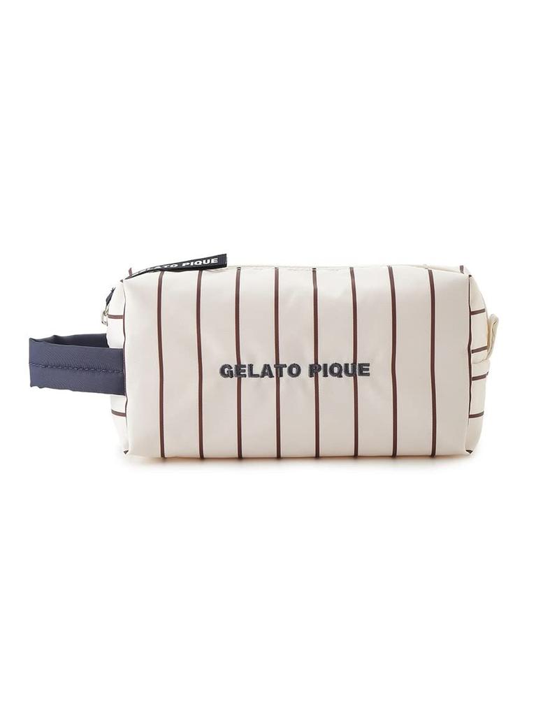 UNISEX Striped Square Pouch [Gelato Pique]