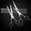 Pet Grooming Scissors Kit Stainless Steel Straight Thinning Shear Non‑jamming Trimming Tool for Dogs Cats