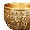 Chinese Brass Cylinder Floral Arrangements Decorations Craft Planter Vase Piggy Bank for Home Office Living Room Cabinet Wedding