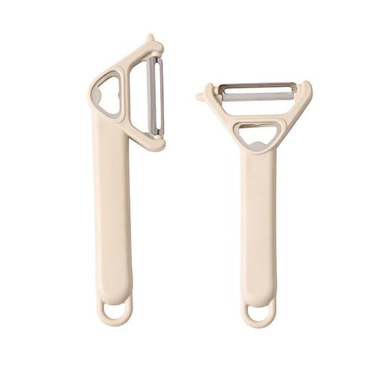 huaqianguhh 3-in-1 Vegetable Peeler, Stainless Steel Ergonomic Peeler for Elderly, Manual Bottle Opener Sharp Blade