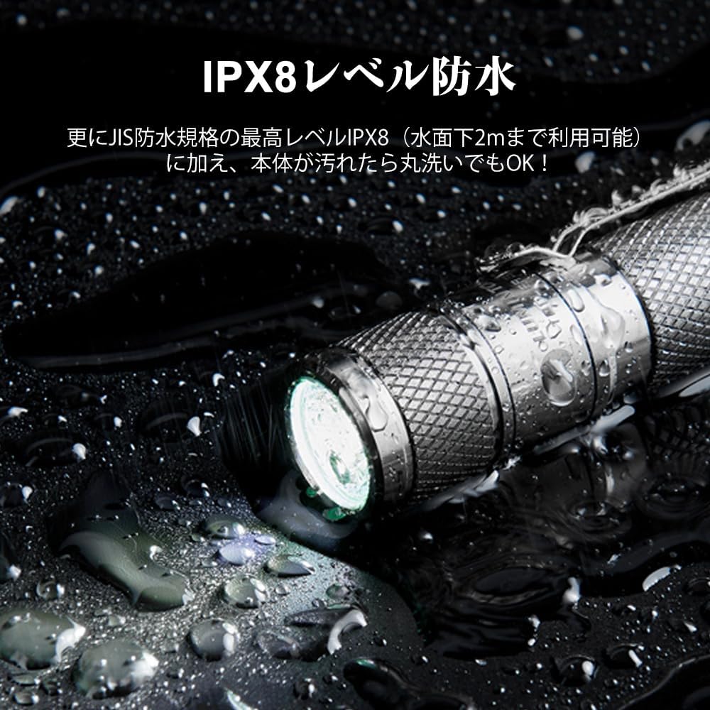 LUMINTOP Small Lightweight LED Flashlight Flashlight Brightness 900 Lumens Continuous