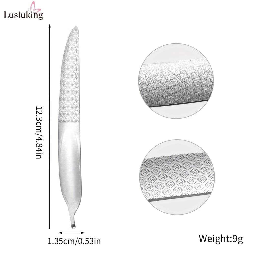 Xiaomi Stainless Steel Nail Files Double-Sided Mini Manicure & Pedicure Tool for Smooth Nails Ideal for Home or Salon Use