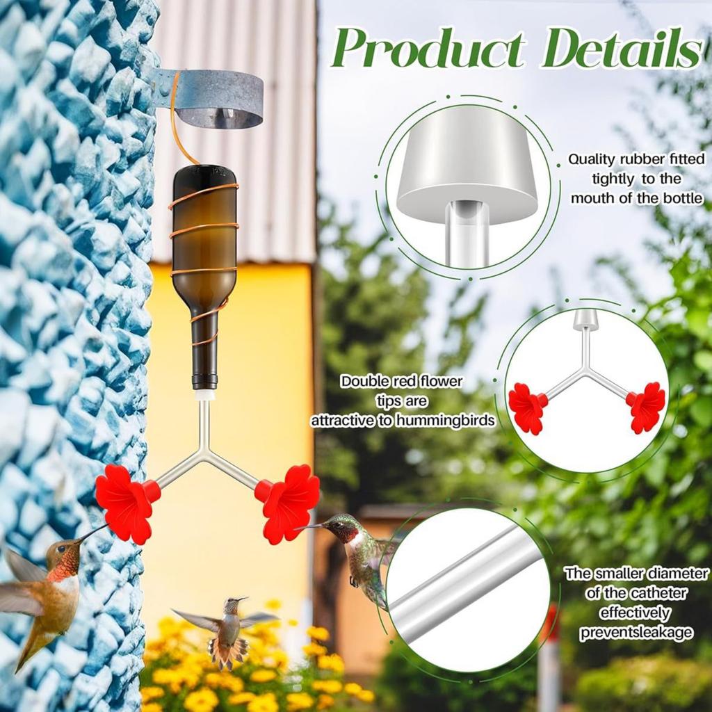 3pc Bottle Stopper Double Fork Bird Feeder, Bird Friend, Bird Feeder