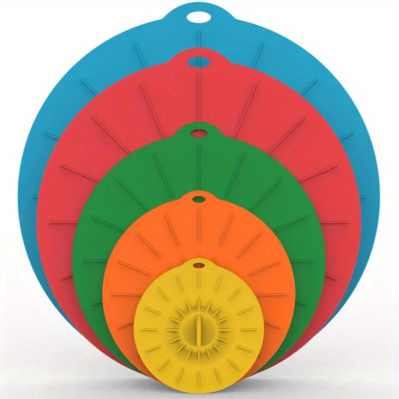 5pcs/set Silicone Microwave Bowl Cover Food Wrap Bowl Pot Lid Food Fresh Cover Pan Lid Stopper Bowl Covers Cooking Kitchen Tool