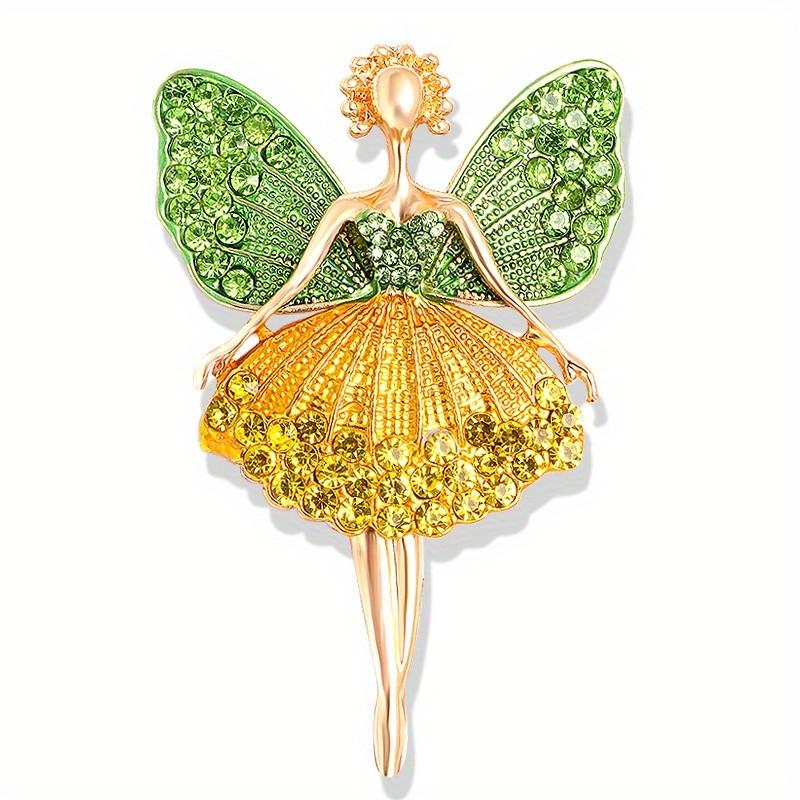 Refinement Ballet Girl Dance Angel Brooch Corsage for Women Personality Sweet Atmosphere Brooch Pin
