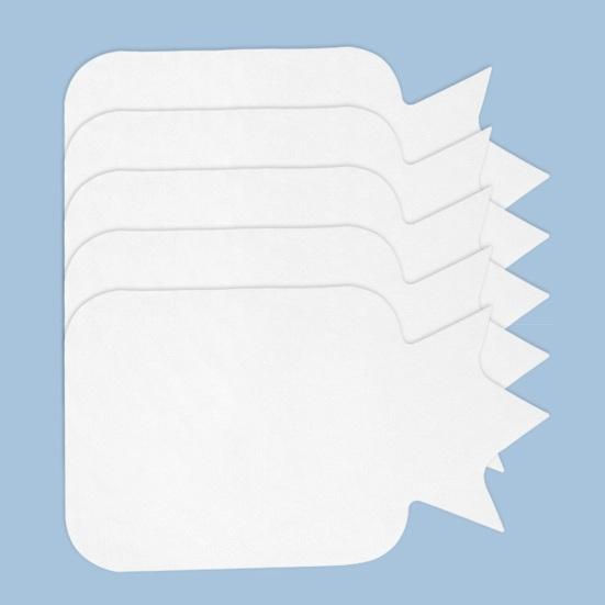 10Pcs Crown Sweat Absorbent Towel Disposable Non-woven Fabric Breathable Portable Toddlers Boys Girls Absorbent Back Wipe Pad