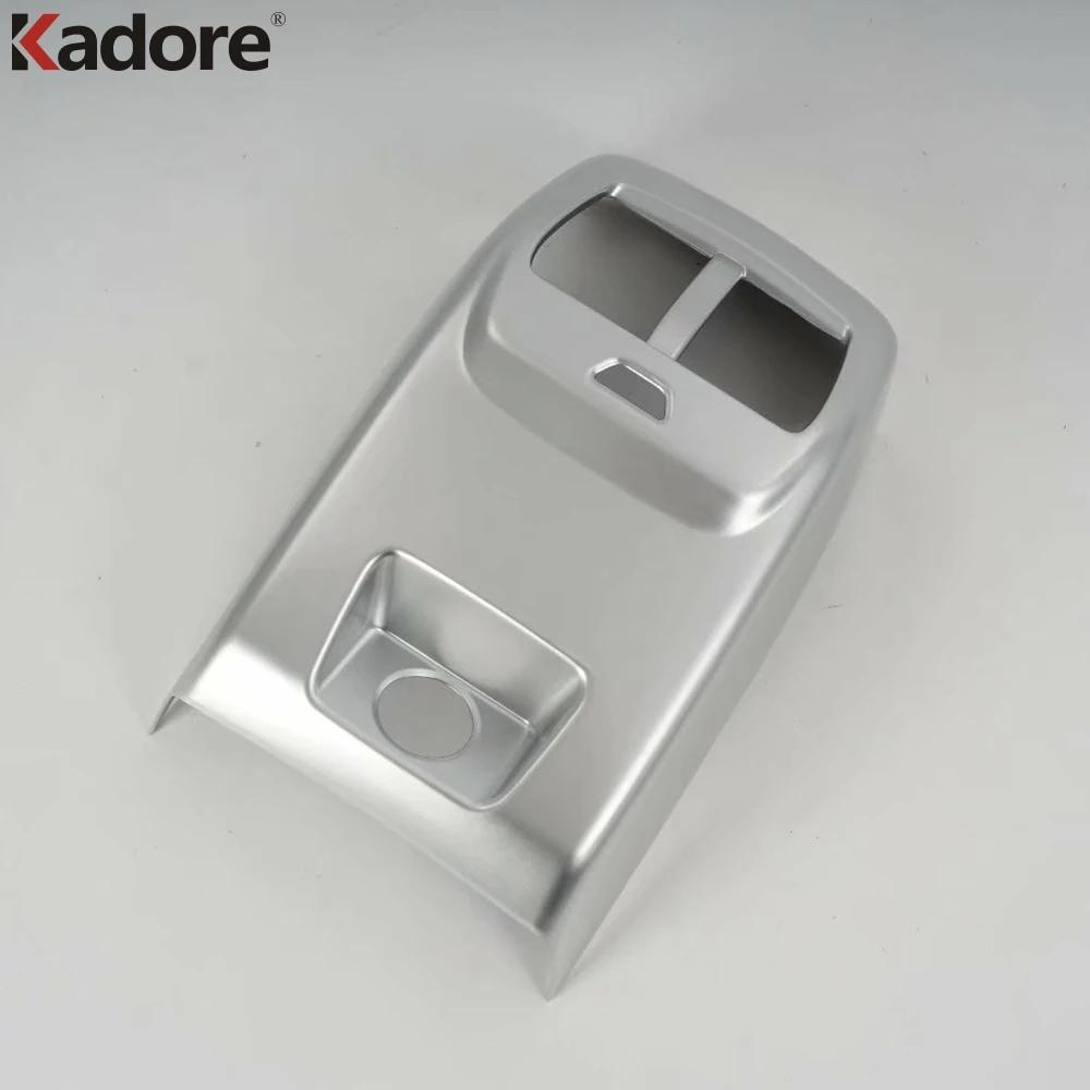 For Ford Focus Carbon Fiber Car Armrest Rear Air Condition Vent Outlet Cover Trim Interior Accessories