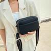 Women's Shoulder Bag Trendy Solid Color PU Crossbody Bag Women's Single Shoulder Small Square Bag