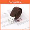 Solid Color Durable Canvas Belt With Fastopen Plastic Buckle For Leisure Sports