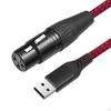 Cable, USB Male to XLR (3-pin), Female, Stereo , for Computer Speakers, Laptop, Vocal