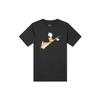 Loose Fit Round Neck Letter Print Short Sleeve T-Shirt Men Tops Black CT6523-010