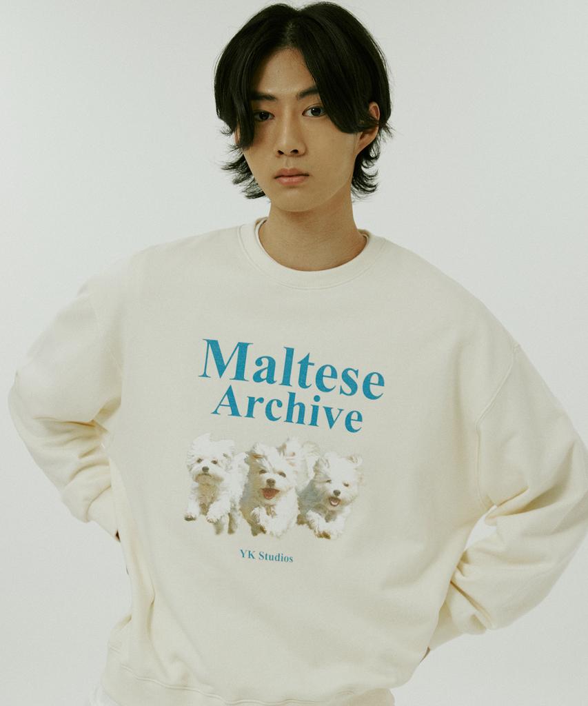 WAIKEI Maltese Archive Sweatshirt Ivory