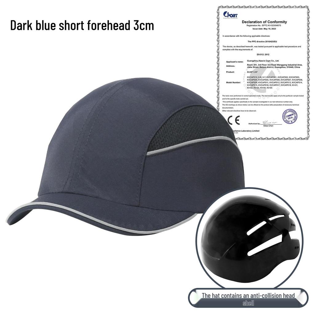 CE Certified Lightweight Anti-Collision Helmet: Summer Breathable Quick-Drying Labor Protection Cap