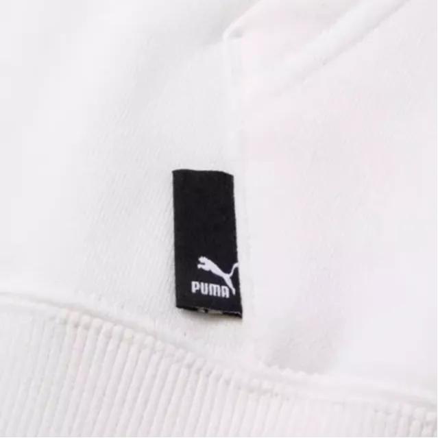PUMA Sports Life Collection Sweatshirts Women's White Hooded Moderate Other (Unisex) Sweatshirts 625306 65