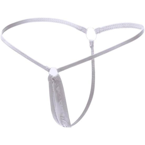 Damen G-String T-förmig Tiny Solid Color Low Waist Hoop Slutty Sexy Antiseptisch Atmungsaktiv