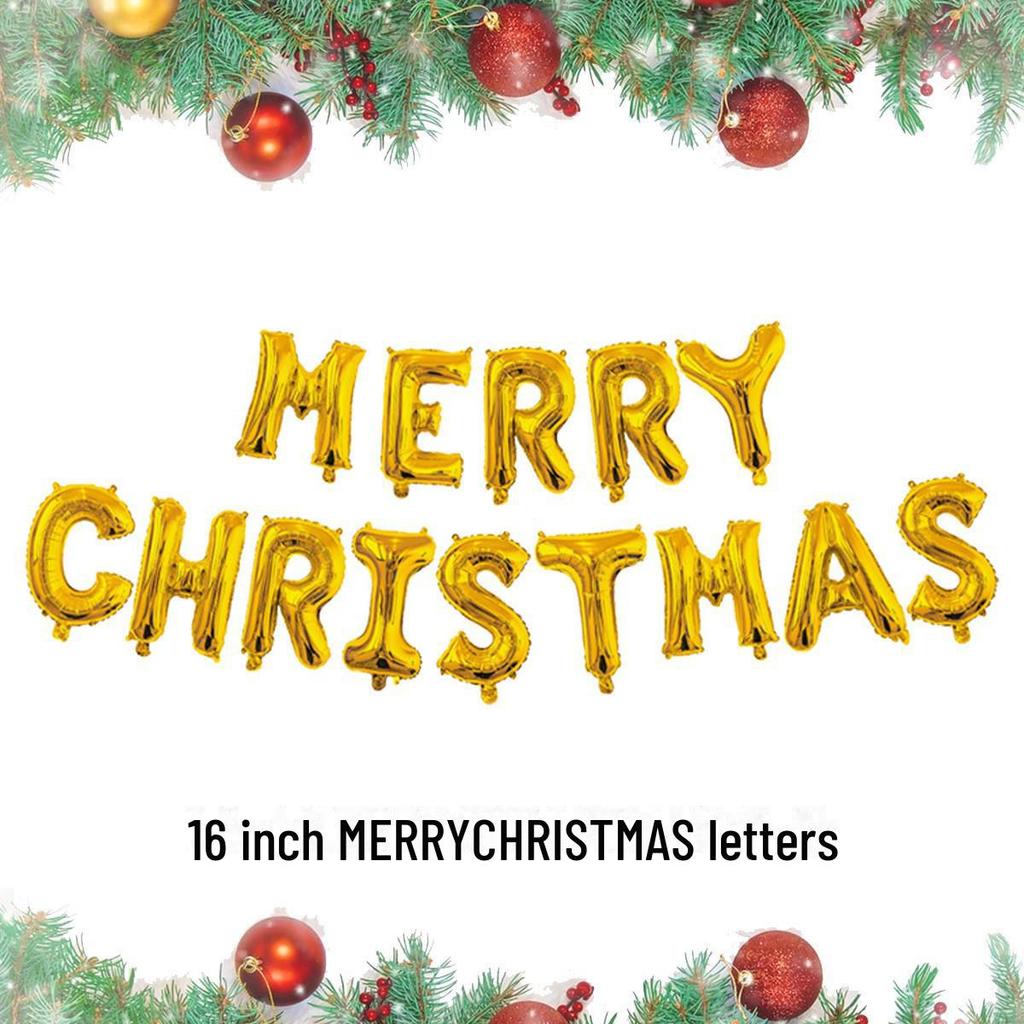 Christmas Cartoon Balloons: Santa, Snowman, Elk, Christmas Tree Decorations