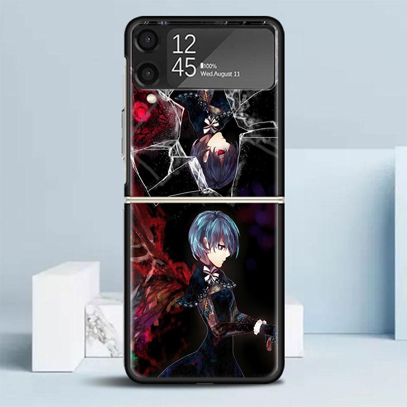 G-Ghoul Tokyo Touka Kirishima Phone Case For Samsung Galaxy Z Flip7 Flip6 5G Flip5 Flip4 Flip3 ZFlip 7 6 3 4 5 Shockproof Back C