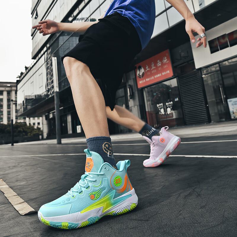 

Путянь баскетбольные кроссовки мужские и женские летние сетчатые дышащие нескользящие износостойкие амортизирующие легкие студенческие мандаринки спортивные ш 45