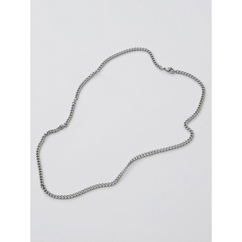 

Mult Pure Color Titanium Steel Chinese Fad Ornament Accessories Necklace Silver