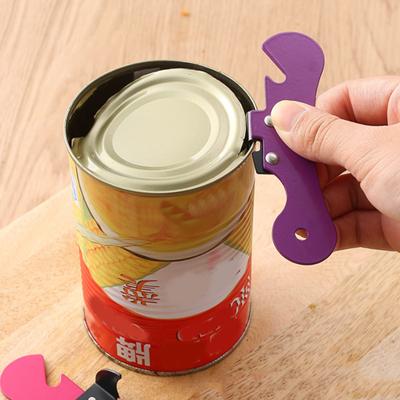 Apriscatole manuale Gadget di sicurezza Cucina Multifunzionale Apriscatole in acciaio