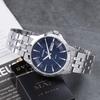 Citizen Montre Homme Analogique Quartz Jour Date Cadran Bleu Métal Formelle Décontractée