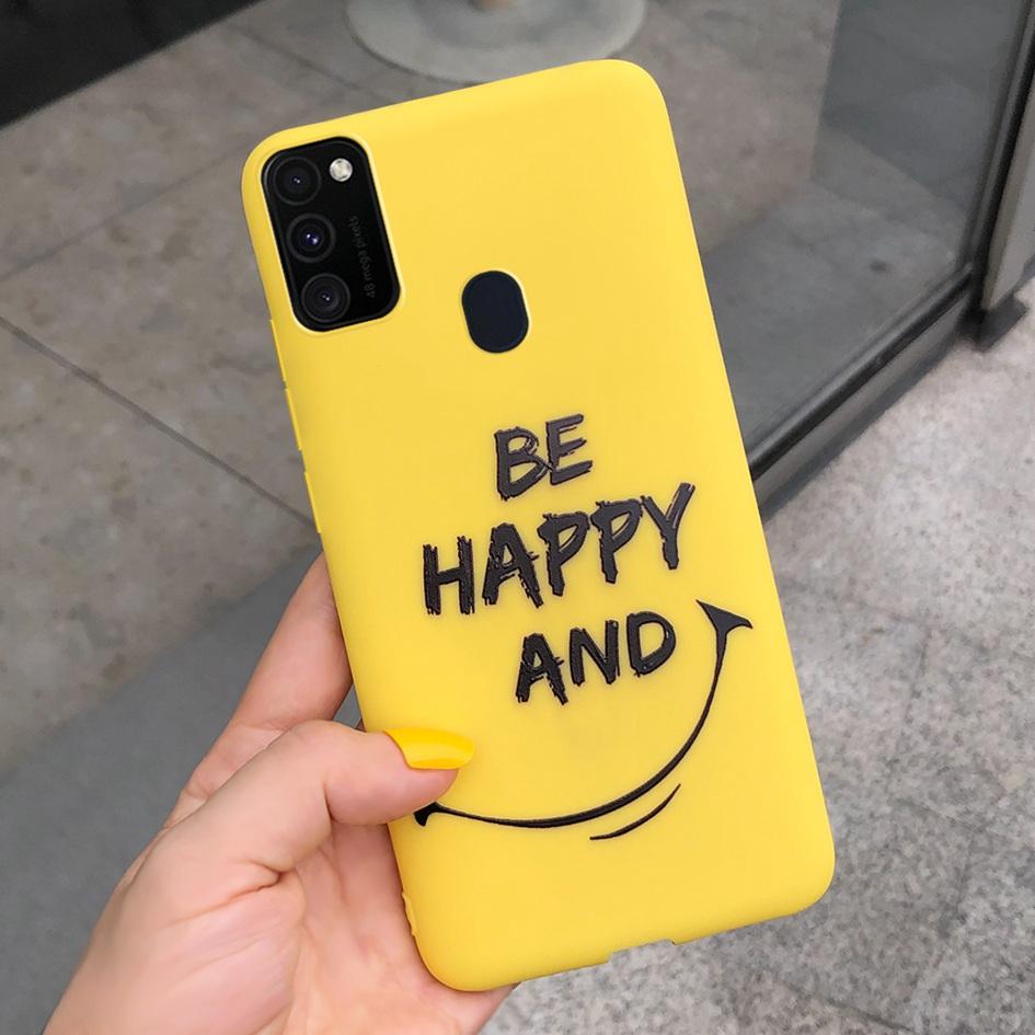 Pro Samsung M21 Pouzdro 6,4 palce Měkký Silikonový Kryt s Srdcem TPU Pro Samsung Galaxy M21 M 21 SM-M215F M215 Zadní Kryt Telefonu Funda