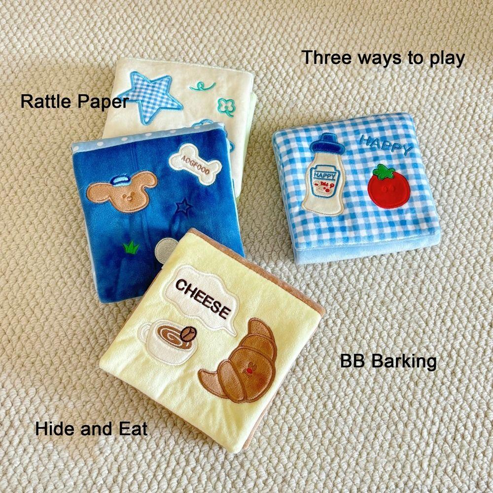 Wallets Shape Plush Dog Toys Foldable Pet Hide and Seek Toys Dog Hiding Food Toys  Relieve Boredom