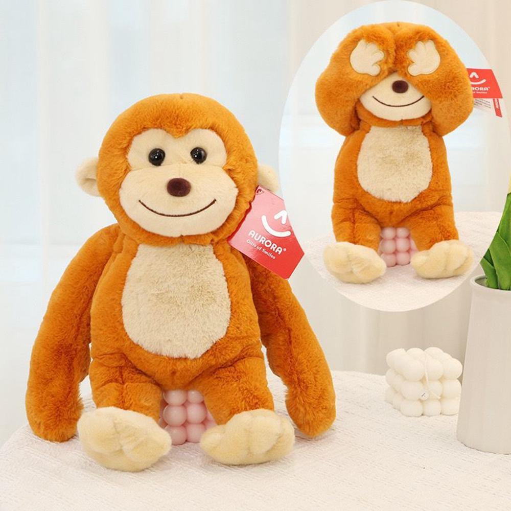 35CM Cute Eye Cover Animal Plush Toy Magnetic Super Cute Pose Nulti-style Animal Doll To Give Children Birthday Christmas Gifts