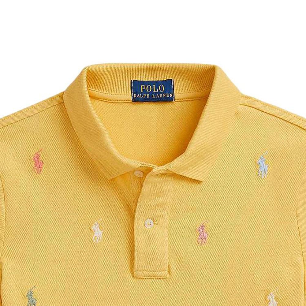 Polo Ralph Lauren Polo Shirt FW25 Printed Short Sleeve Little Pony Embroidery Yellow Kids Kids tops CWPOKNIG8020600-700