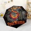Galatasaray1 Personalized Text Umbrella Automatic Umbrella Compact Durable 8-Rib Lightweight Perfect for Outdoor Adventures Outdoor Accessory
