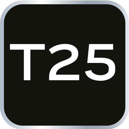 Impact Bits S2, 50 Mm, T25 - 5 Pcs.