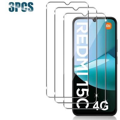 3 Stück Gehärtetes Glas für Xiaomi POCO C85 Redmi 15C 4G/5G Schutz Gehärtetes Glas Displayschutzfolie