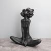Luxury European Resin Afro Sculpture Decor for Living Room TV Cabinet