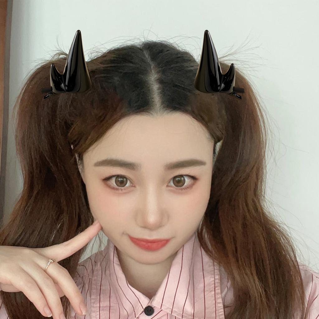2 Stück Teufel Haarspange Für Rollenspiel Cosplay Event Kostüme Party Haarspangen Praktisches Harz Haar Accessoires Für Frauen