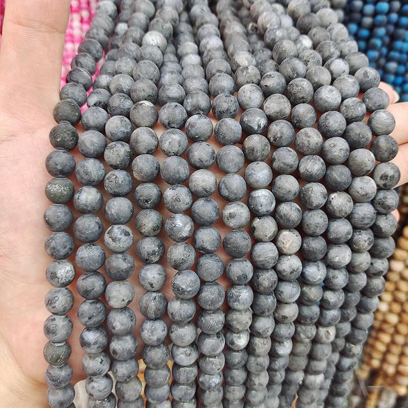 6/8/10mm Matte Stone Beads Natural Stone Beads Round Loose Spacer Beads For Jewelry Making DIY Bracelet Necklace Accessories