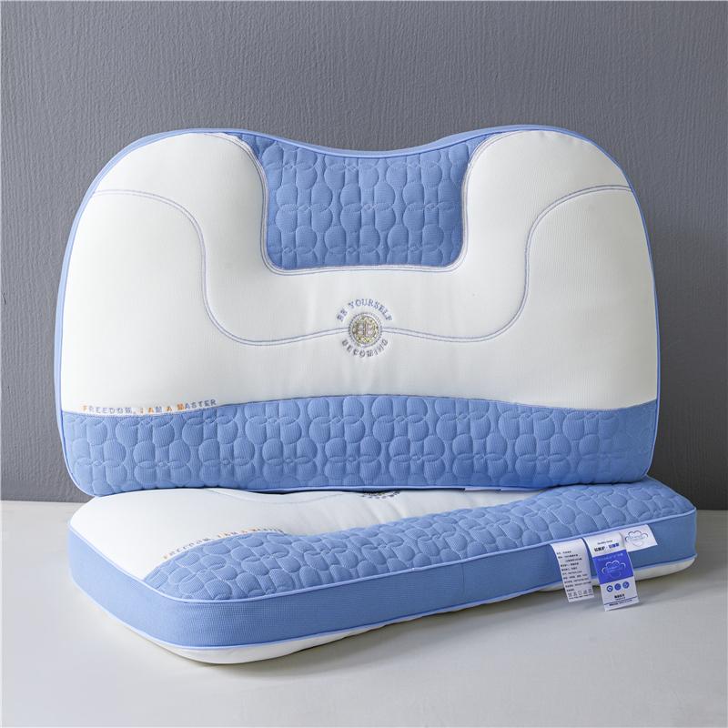 2024 New 4D Latex Neck Support Ergonomic Pillow 48x74cm 1pc Help Sleep Protect The Head and Neck Soft and Breathable