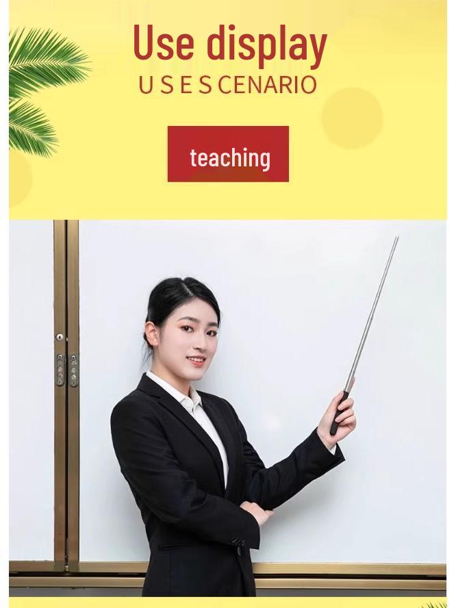 Teacher's Telescopic Touchscreen Pointer for Classroom Whiteboards and Multimedia