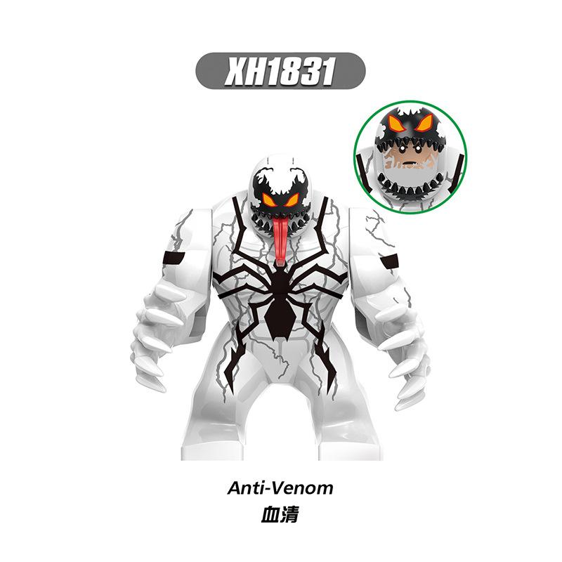 Marvel superhero building blocks, Spider Man, Venom, action characters, toys, anime characters, assembled dolls, birthday gifts