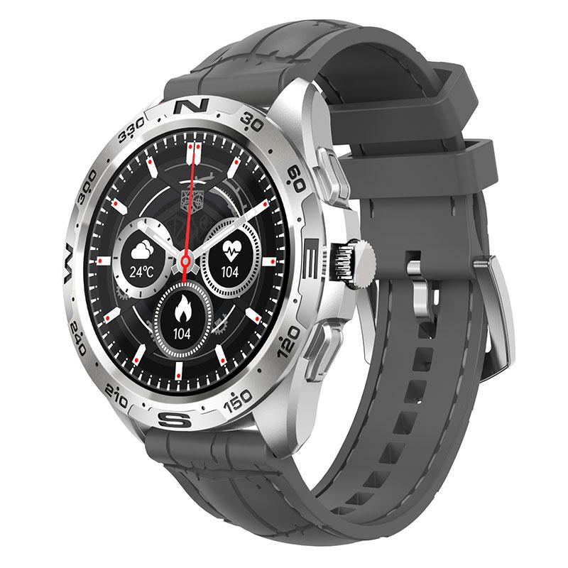 1.32 Inches 360*360 Pixels Smart Watch Men Bluetooth Call Custom Dial Rotating Bezel Smartwatch Waterproof For Android Ios