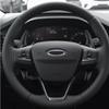 2Pcs/Set ABS Chrome Car Steering Wheel Paddle Extension Shifters Shift Sticker for Ford Focus 4 MK4