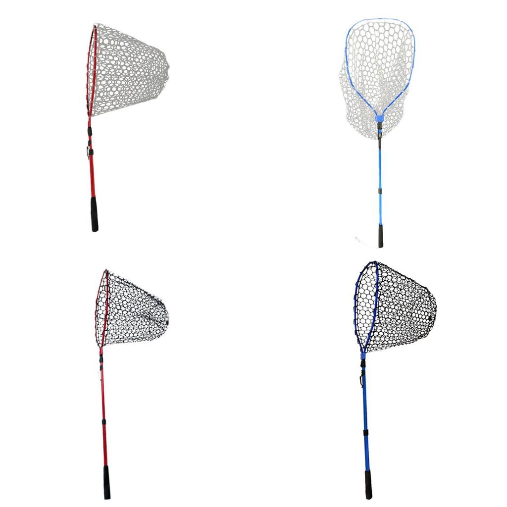 Fish Releasing Net Fish Catching Net Foldable Quick Dry Long Handle Fishing Net
